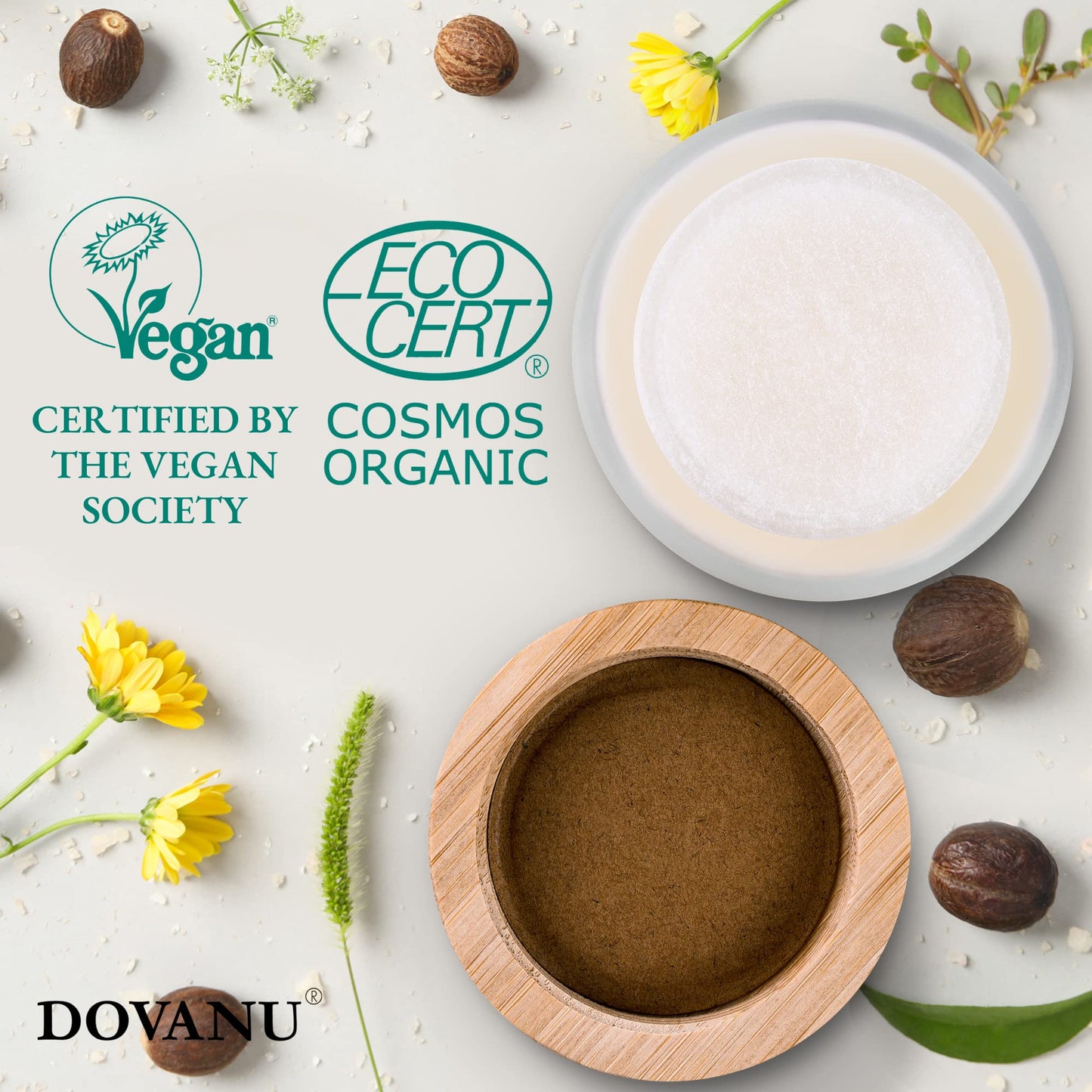 DOVANU Nilotica Silk East African Shea Butter Raw Organic & Vegan for All Skin Types - Ultimate Hydration & Repair - Paraben, GMO, & Fragrance Free - 1.7 fl oz Jar