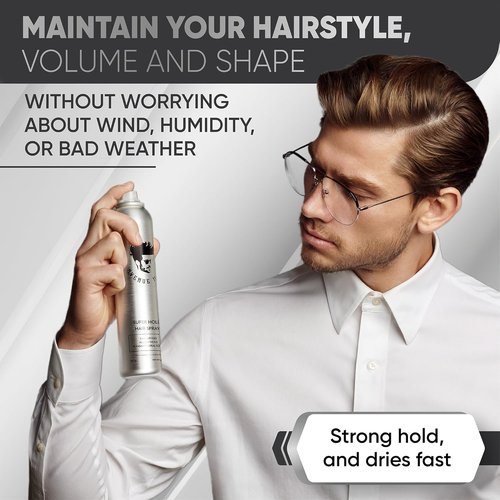 Avenue Man Super Hold Hairspray for Men - Fast-Drying Formula for Long-Lasting Control - 10 oz