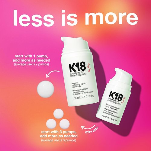 K18 Leave-In Hair Mask - Patented Formula for Lasting Repair of Dry, Frizzy, Damaged Hair | 4-Minute Damage Reversal