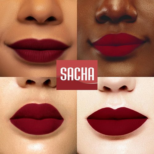 Sacha Cosmetics Intense Matte Lip Velvet Liquid Lipstick - Long-Lasting Velvet Finish, 0.2 fl oz