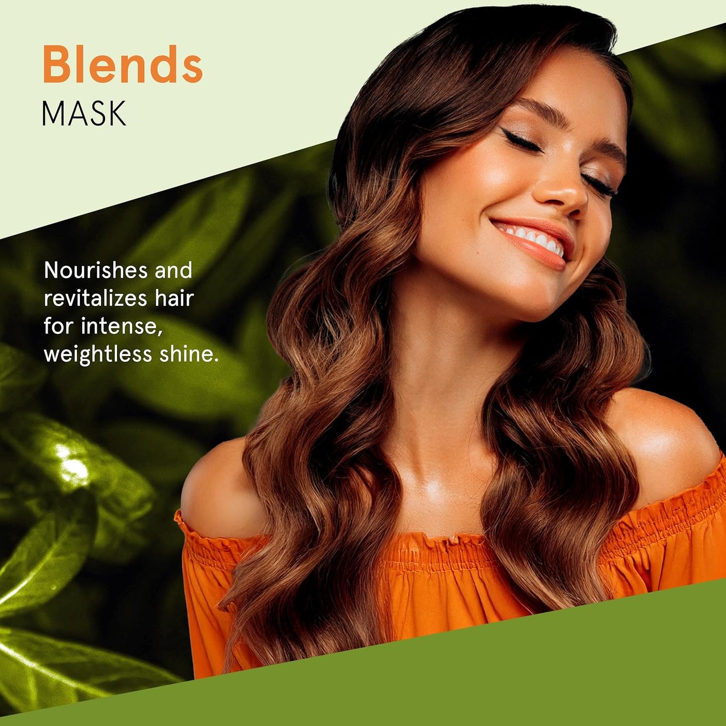 INOAR Blends Hair Mask - Moisturizing Treatment with Vitamin C & Argan Oil for Dry Hair | 17.64 Fl Oz