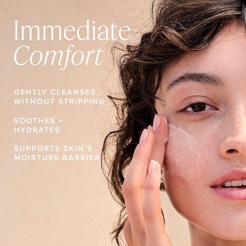 Farmacy Gentle Creamy Face Cleanser - Hydrating Formula with Aloe & Moringa Oil for Makeup Removal & Skin Refreshment | 50ml