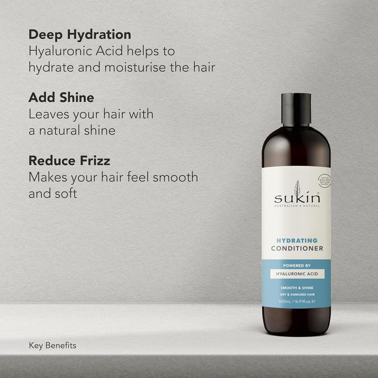 Sukin Hydrating Conditioner - Nourishing Formula for Dry & Damaged Hair | 16.9 Fl Oz