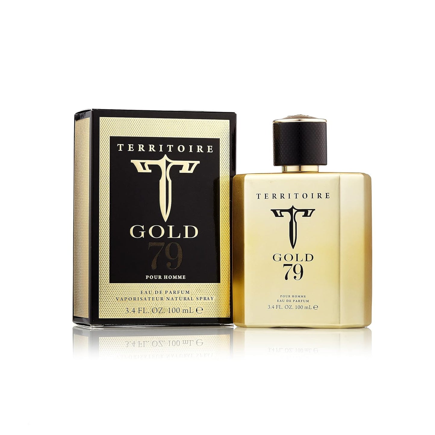 Territoire Eau De Parfum - Premium Men's Cologne | Luxurious Gold 79 Scent