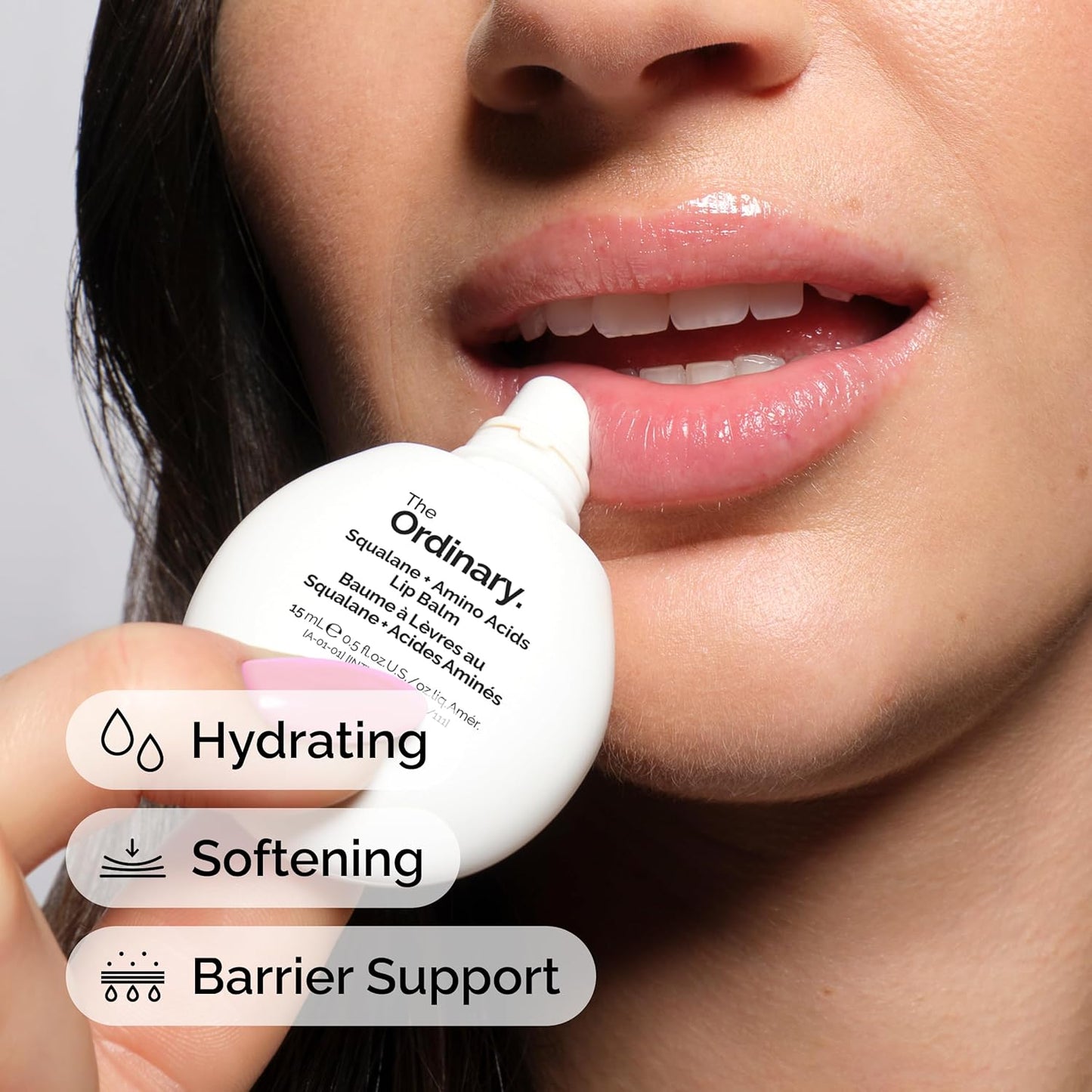 The Ordinary Hydrating Lip Balm - Squalane & Amino Acids for Soft Lips, Elbows & Cuticles | 0.5 Fl Oz