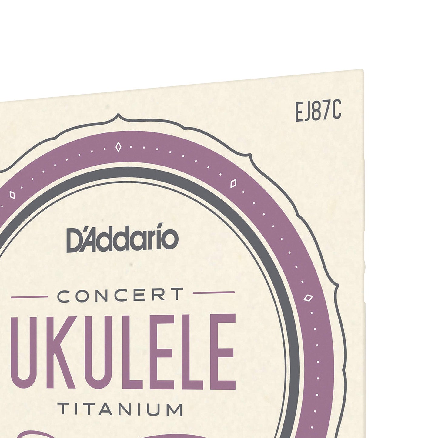 D'Addario Baritone Ukulele Strings, Fluorocarbon, EJ99B, 4-String Set, Pack of 1