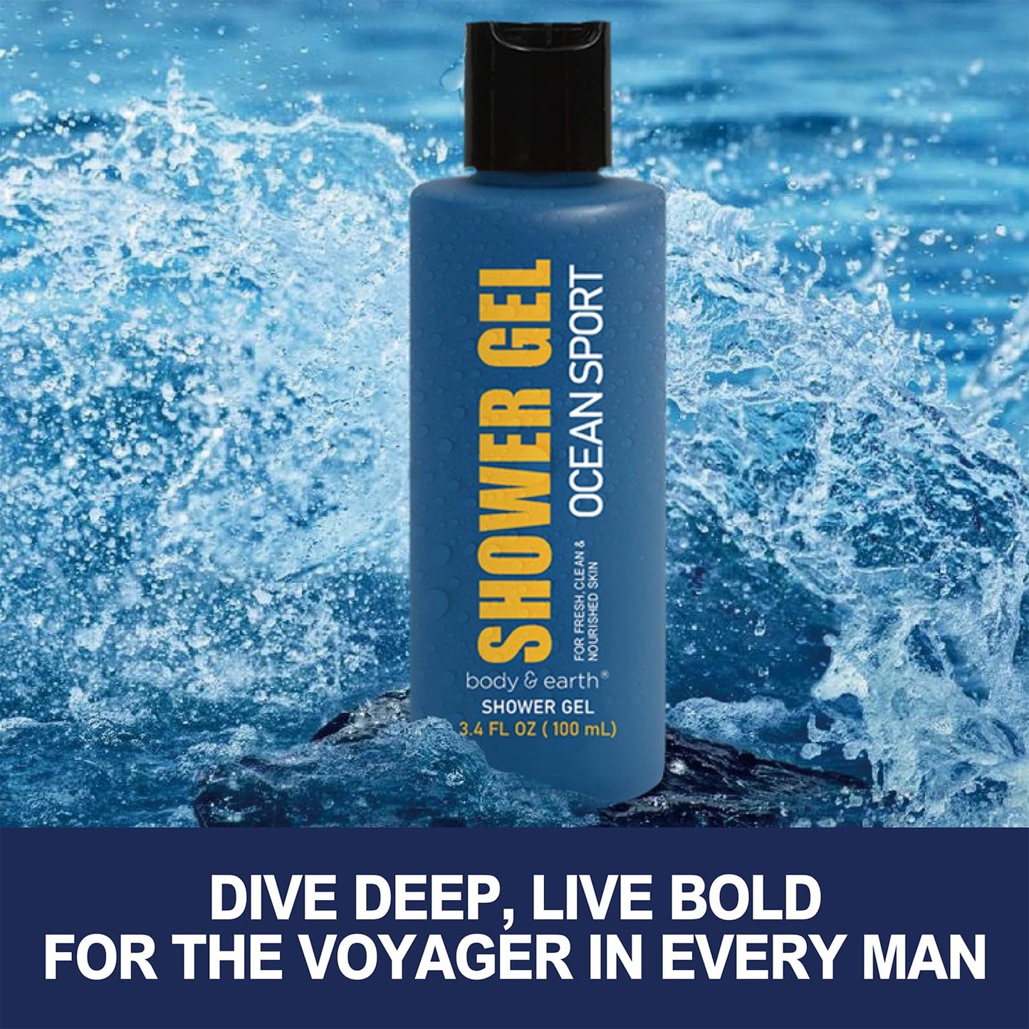 Skiennix Men's Gift Set - 3-Piece Fresh Ocean Scent Collection | Perfect for Birthdays & Father's Day