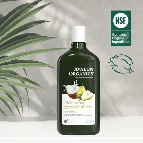 Avalon Organics Coconut Pear Shampoo - All-Natural Formula | 11 Fl Oz for Healthy Hair