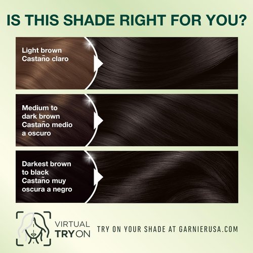 Garnier Nutrisse Ultra Crème Hair Color, Permanent Hair Dye with 100% Gray Coverage, Vegan & Cruelty-Free, 20 Soft Black (Black Tea), 2 Count