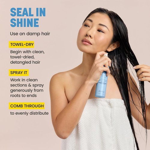 Drybar Liquid Glass Smoothing Sealant - Moisture-Rich Heat Protectant for Frizz-Free, High-Shine Hair