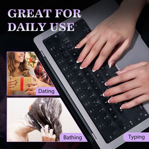 BTArtbox Adhesive Tabs for Press On Nails - 20 Sheets, 15 Sizes, Ultra Thin & Waterproof Stickers for Fake Nails, 600PCS Double Sided Jelly Sticky Tabs for Manicure