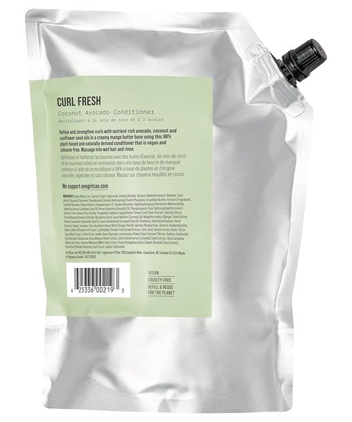 AG Care Curl Fresh Coconut Avocado Conditioner - Moisturizing Formula | 33.8 Fl Oz