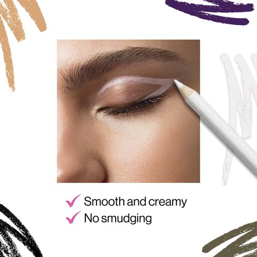 wet n wild Color Icon Kohl Eyeliner Pencil - Rich Hyper-Pigmented Color, Smooth Creamy Application, Long-Wearing Matte Finish Versatility, Cruelty-Free - You're Always White!