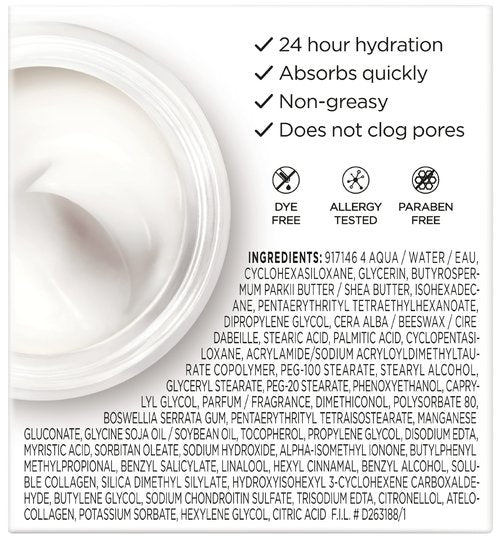 L’Oreal Paris Collagen Daily Face Moisturizer, Anti Aging Face Cream to Reduce Wrinkles and Provide Intense Hydration, 1.7 oz