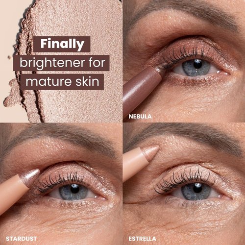 PRIME PROMETICS PrimeEyes Eye Brightener - Creamy Eye Shadow Sticks for Mature Women | Hypoallergenic, Long-Lasting (Nebula)