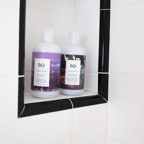 R+Co Sunset Blvd Daily Blonde Shampoo & Conditioner Duo - 8.5 Fl Oz Set for Vibrant Blonde Care