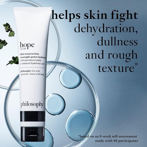 Philosophy Hope In A Jar Overnight Power Hydrator - Hydrating Face Moisturizer with Hyaluronic Acid & Myramaze - 2.5 Fl Oz