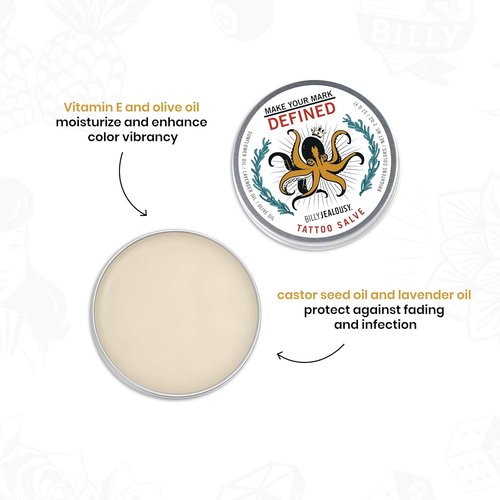 Billy Jealousy Make Your Mark Tattoo Salve - Nourishing Aftercare with Vitamin E & Lavender Oil | 2 oz