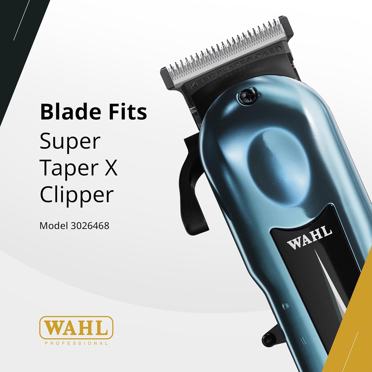 Wahl Professional Super Taper X Replacement Blade - Stagger-Tooth T-Blade STX Refill | Silver Finish