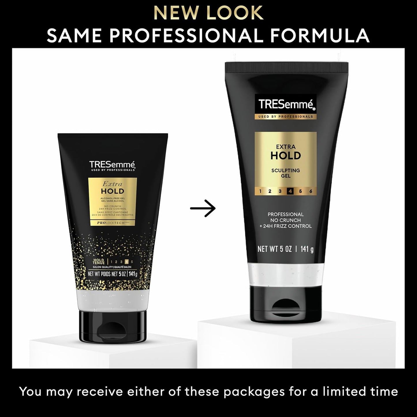 TRESemmé Extra Hold Gel - Alcohol-Free Formula for 24-Hour Frizz Control | 5 oz