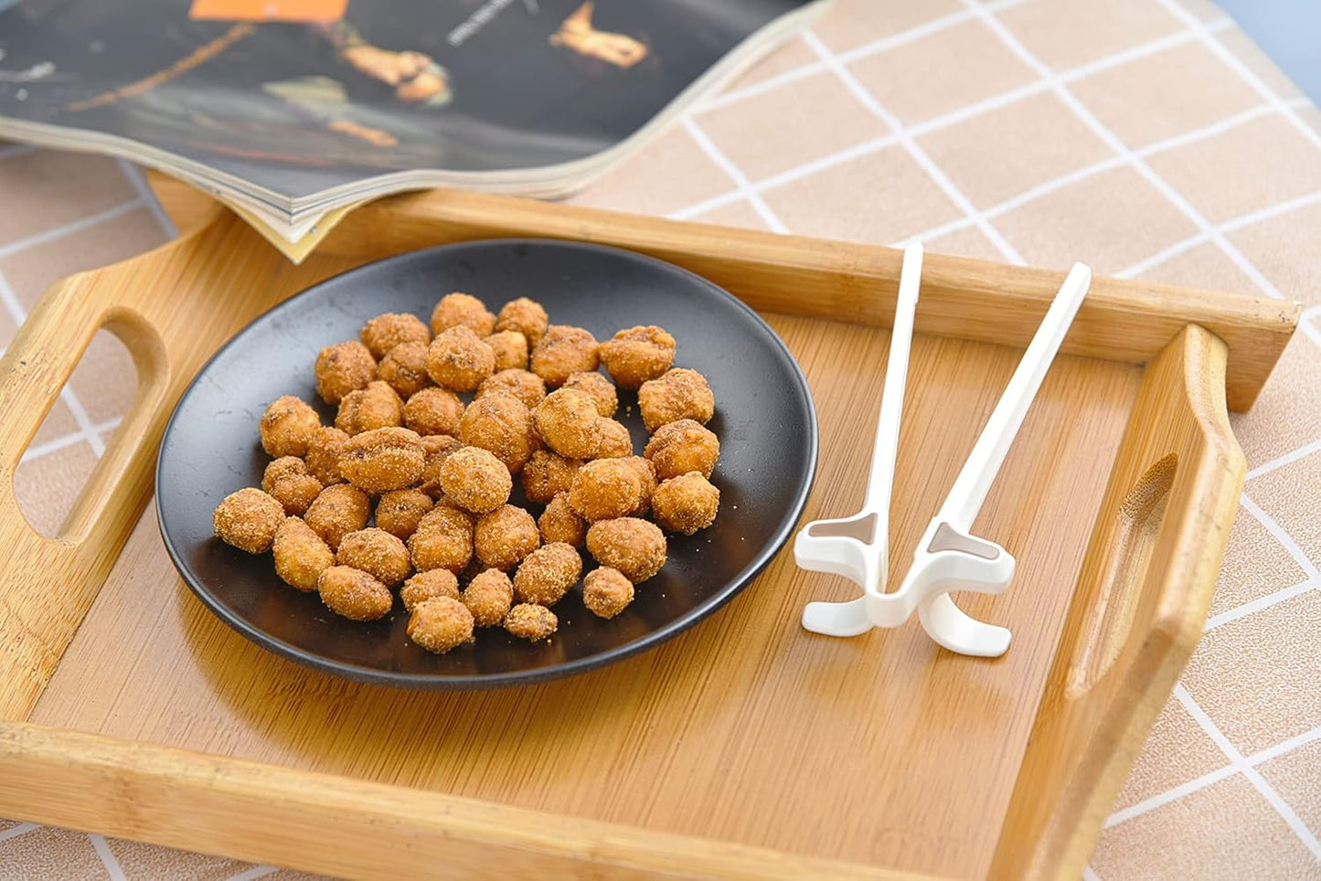 Skiennix Finger Chopsticks - Creative Snack Clips for Gamers | 2-Pack Gamer Accessories