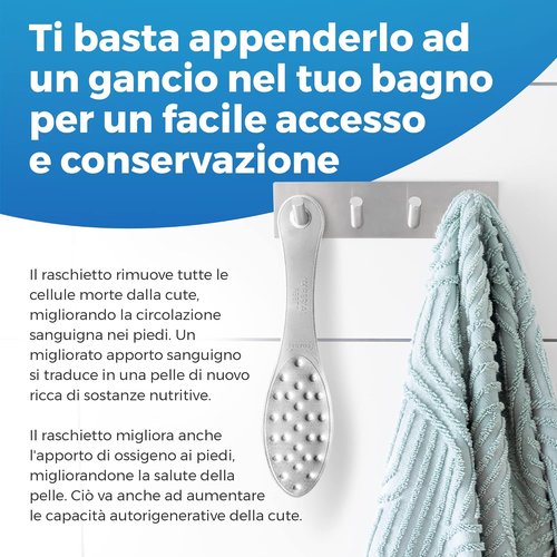 Regine Switzerland Stainless Steel Foot Scraper - Professional Double-Sided Callus Remover for Smooth Feet