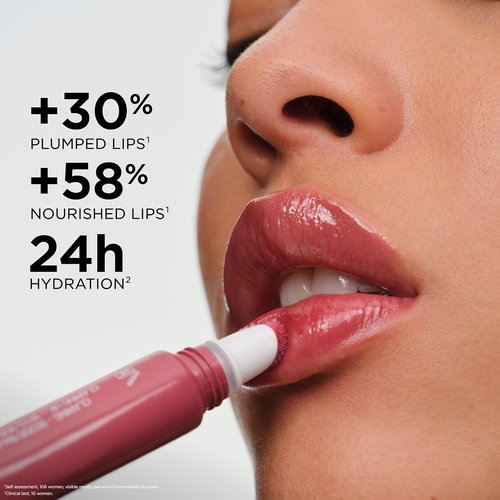 Clarins Lip Perfector - Peptide Plumping Hydrating Lip Gloss | Non-Sticky Shine & Sheer Shimmer | 0.35 Ounces