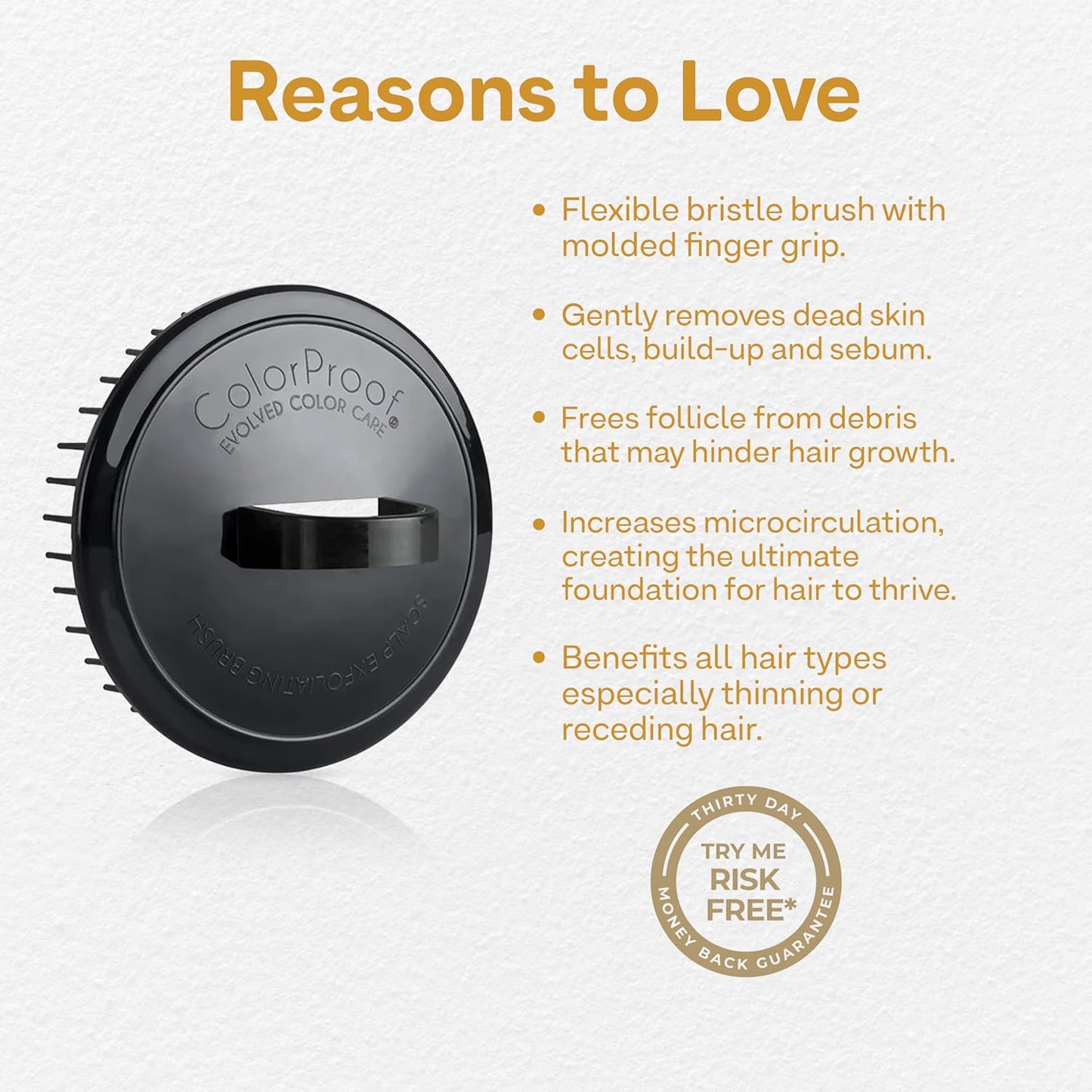 Colorproof Scalp Brush - Exfoliator for Thinning Hair | Promotes Growth & Removes Buildup
