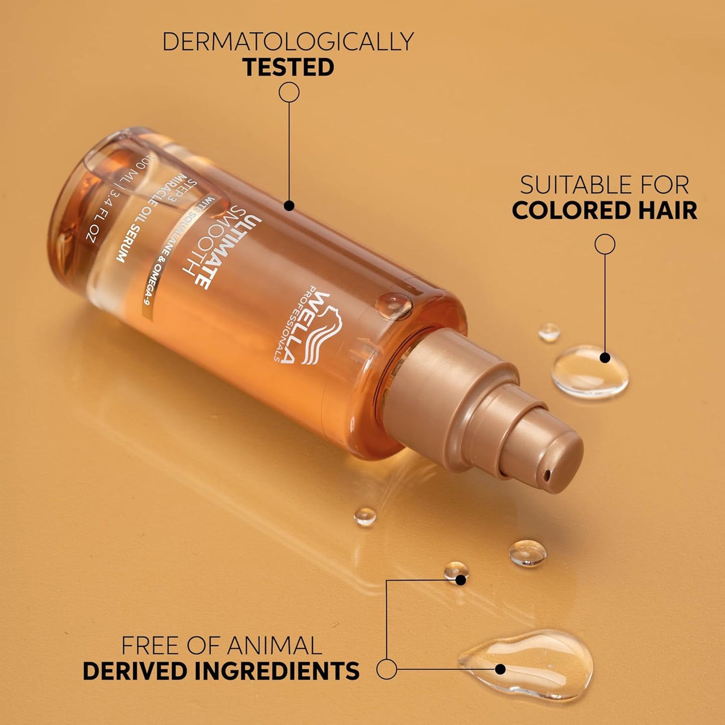 Wella Professionals Miracle Oil Serum & Hair Rescue Bundle - Ultimate Smooth & Repair | Travel Size 1 Fl Oz