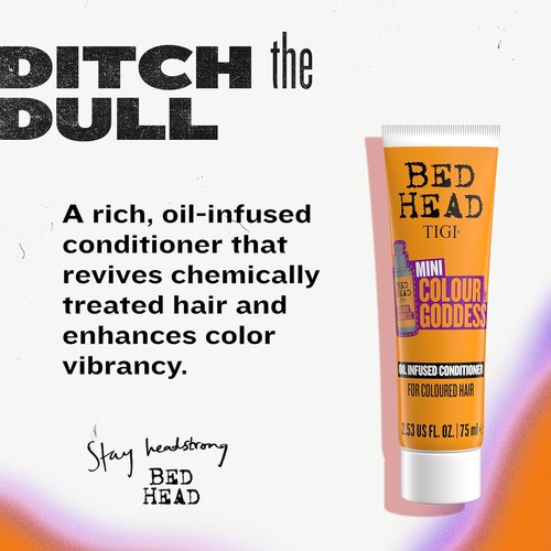 Bed Head by TIGI Colour Goddess Conditioner - Oil Infused Formula for Color Treated Hair, 2.53 fl oz