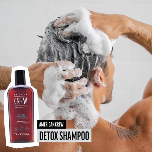American Crew Detox Shampoo - Naturally Derived Vegan Formula with Citrus Mint Fragrance | 8.45 Fl Oz