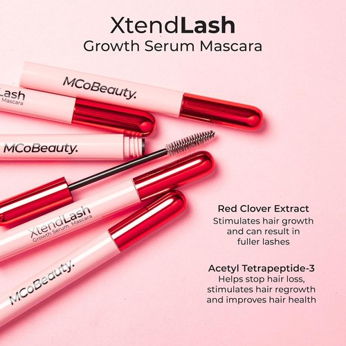 MCoBeauty Xtendlash Tubing Mascara - Lengthening Formula for Defined, Lifted Lashes | Smudge-Proof & Vegan