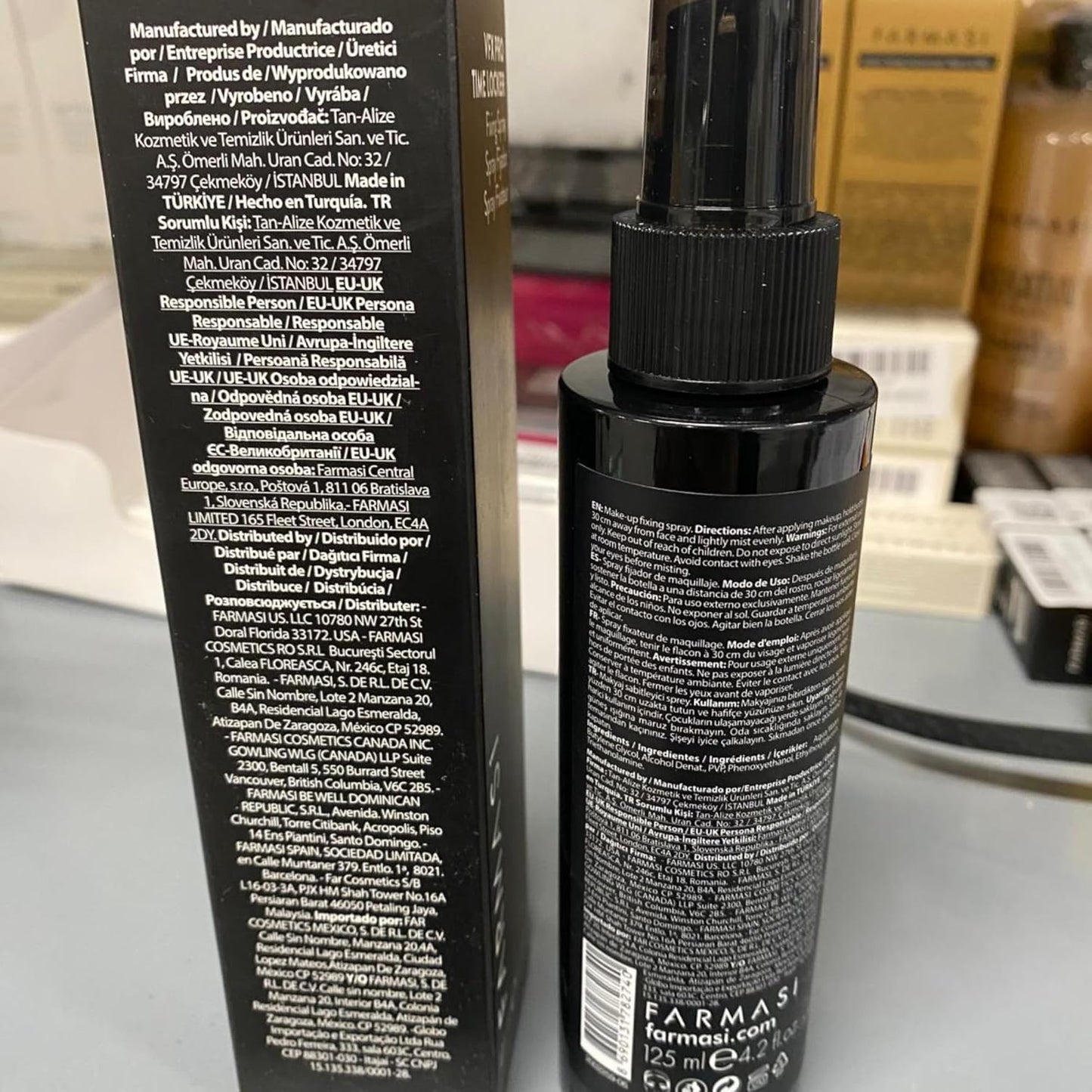 Farmasi Makeup Time Locker - Long-Lasting Oil-Free Setting Spray for All-Day Wear | 4.2 fl. oz / 125 ml