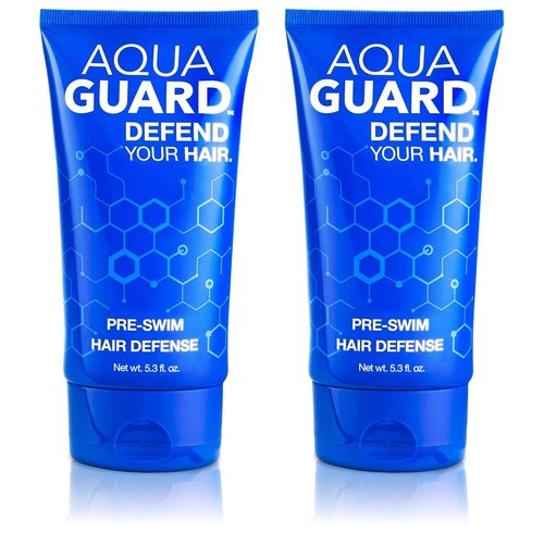 AQUA GUARD Pre-Swim Hair Defense - Prevent Chlorine Damage & Soften Hair | 5.3 oz (2 Pack)