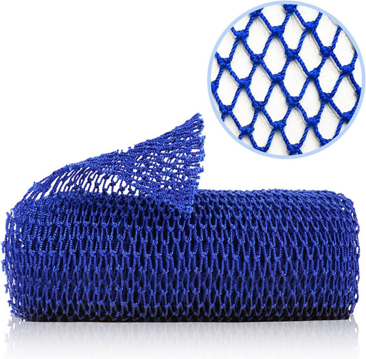 ZOCY Exfoliating Body Scrubber - Authentic African Net Sponge for Gentle Deep Cleansing | Blue