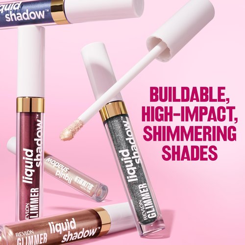 REVLON Glimmer Liquid Shadow, Smudge-Proof Shimmer Eyeshadow Makeup, Long Lasting, High Pigment, 201 On Cloud Shine