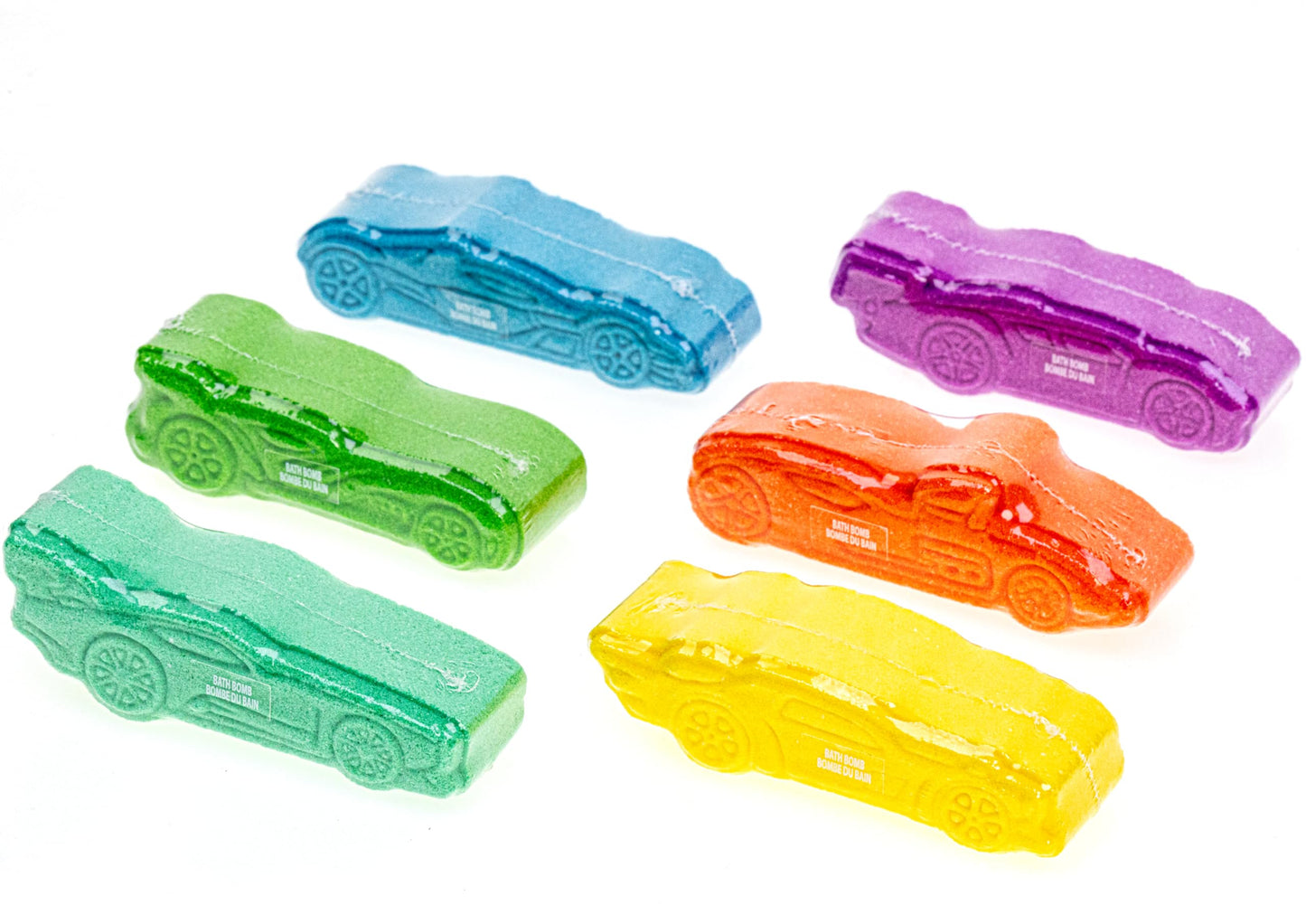 Hot Wheels 6 Piece Bath Bombs for Kids, Bubble Gum Scented, Bath Toys for Kids, Ages 3+, by Townley Girl