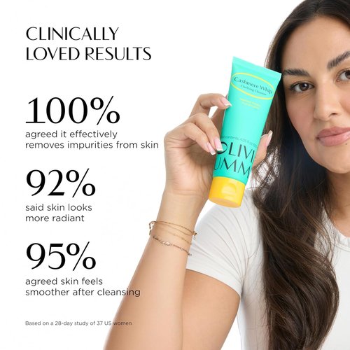OLIVIAUMMA Cashmere Whip Cleanser - Soft Whipped Korean Face Wash for Glass Skin Glow | 120ml