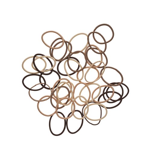 Goody Ouchless Hair Elastics – No Pull, No Breakage, Tangle-Free Hold for Thick, Curly, Coily & Textured Hair – 37 Count, Blonde, Long-Lasting Ponytail Holders for Women & Men