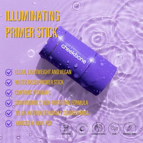 Cheekbone Starlight Illuminating Primer Stick - Lightweight Glow Face Primer | Vegan & Cruelty-Free, 1.05 oz