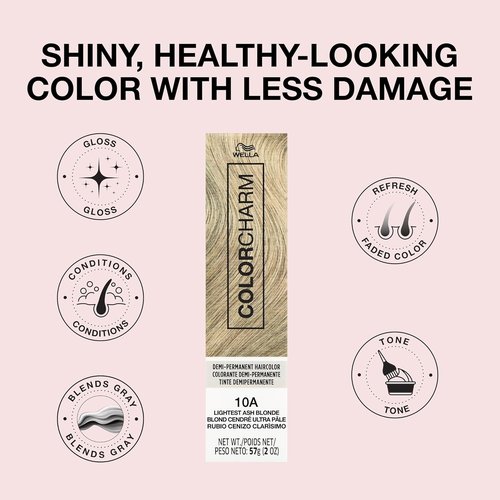ColorCharm Demi Permanent Hair Color - Glossy Finish, Refresh & Tone - 2 Fl Oz