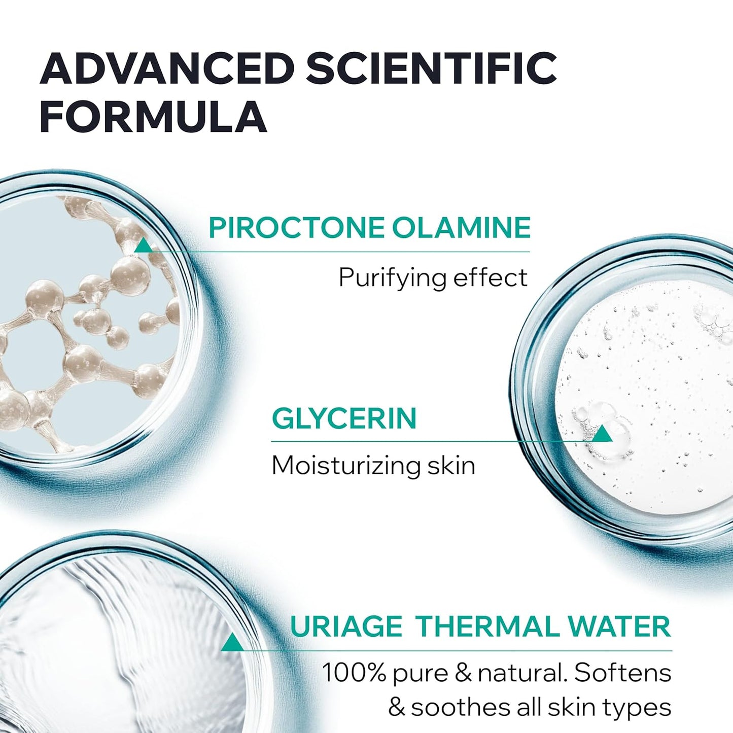 Uriage Hyseac Cleansing Gel - Purifying Face & Body Wash for Back Acne, Soap-Free, Oily Skin