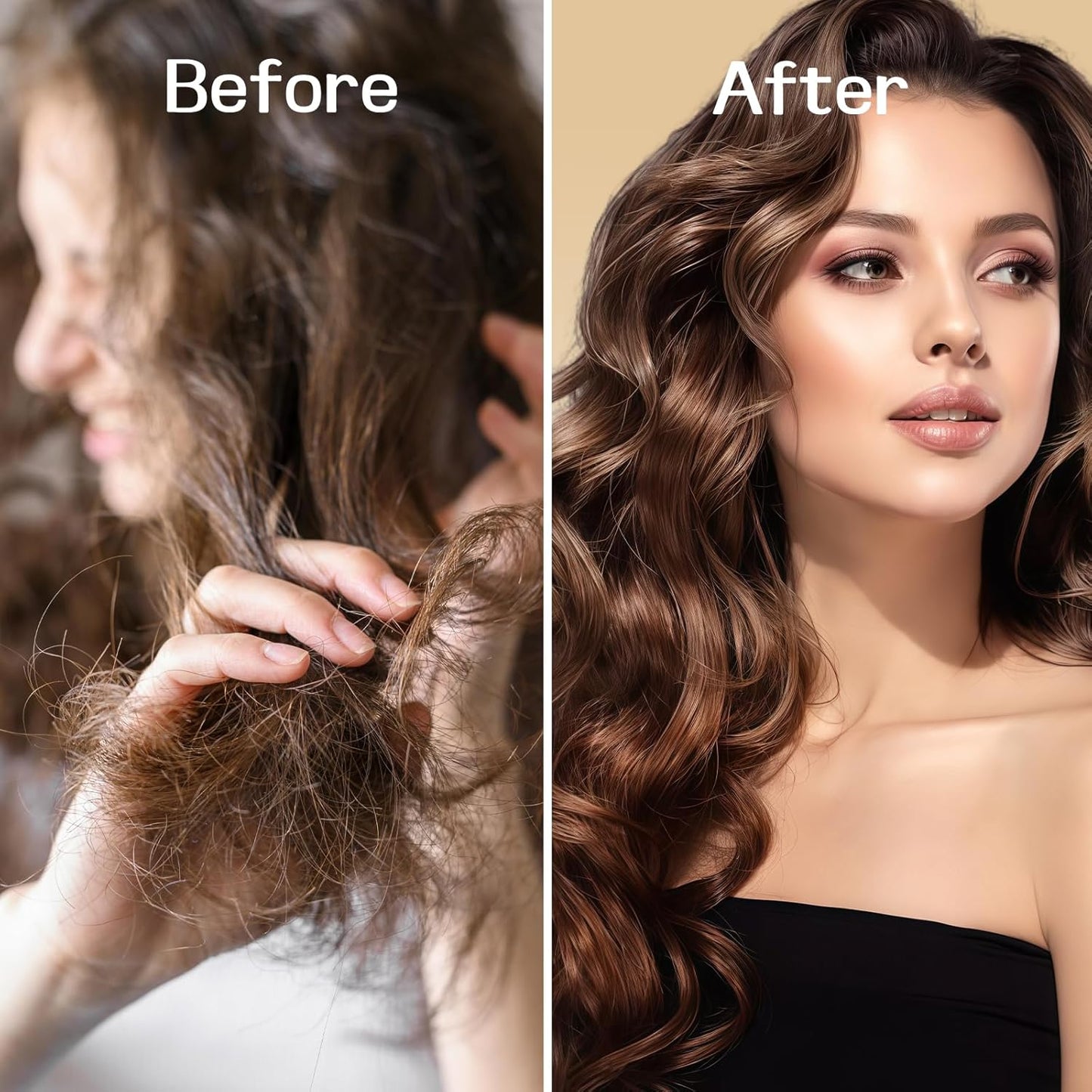 Skiennix Moisturizing Detangler Spray - Curly Hair Care with Rice Water & Keratin | 6.08 oz