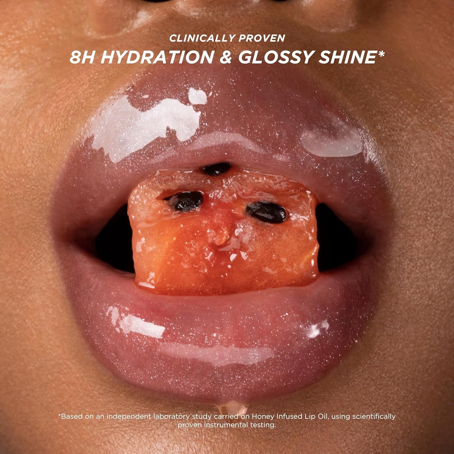 Gisou Honey Infused Lip Oil - Hydrating Glossy Formula with Mirsalehi Honey & Jojoba Oil | Watermelon Sugar, 0.27 Fl Oz