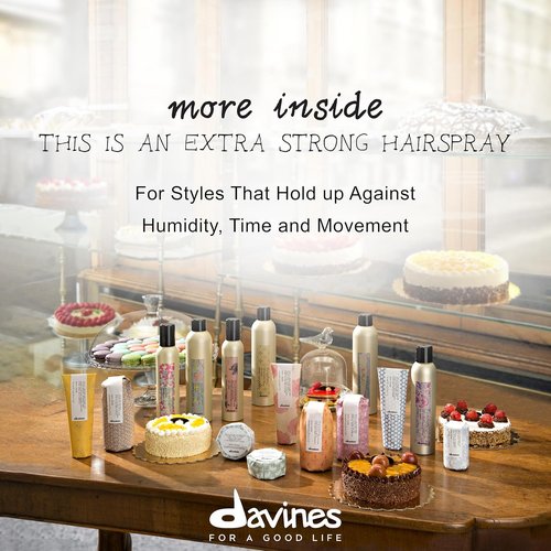 Davines Extra Strong Hair Spray - Maximum Control & Humidity Resistant - 13.53 Fl Oz