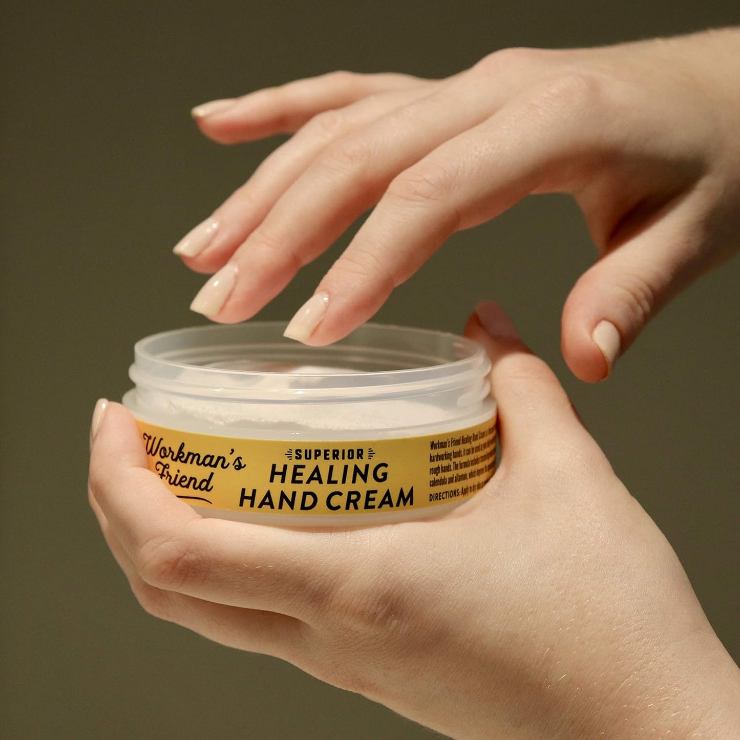 WORKMAN'S FRIEND Healing Hand Cream - Intense Moisturizer for Extremely Dry & Cracked Skin - 2.5 oz