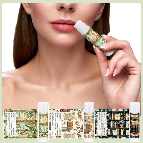 Leelosp Bookish Lip Balms - 25 Pack Gifts for Book Lovers, Librarians & Readers | Perfect for Parties