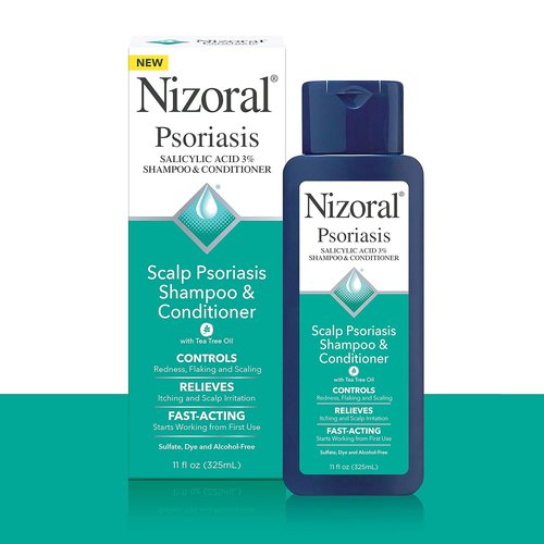 Nizoral Psoriasis Shampoo & Conditioner - Gentle Scalp Treatment for Itching & Flaking | 11 Oz