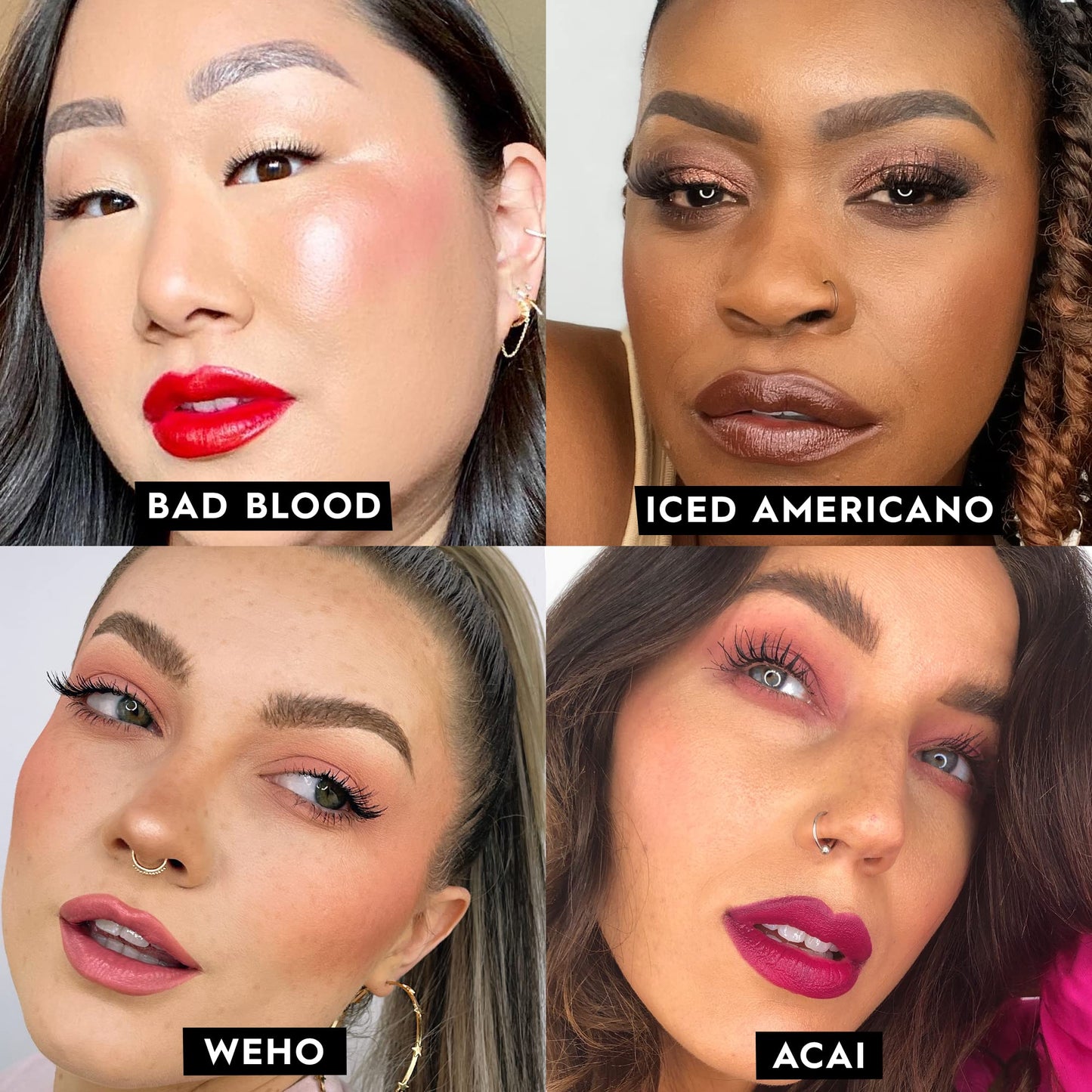 URBAN DECAY Vice Hydrating Lipstick (Bad Blood - Deep Blood Red - Matte Finish), Creamy Formula, Moisturizing Lip Color with Aloe Vera & Avocado Oil, Vegan, Cruelty-free - 0.11 oz