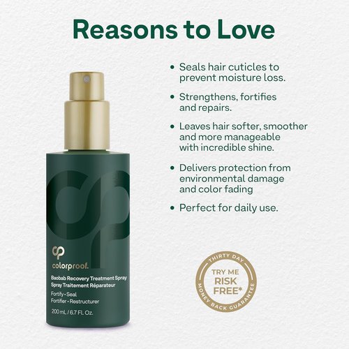 Colorproof Baobab Recovery Hair Treatment Spray - 6.7 Fl. Oz. Nourishing Spray for Damaged Color-Treated Hair